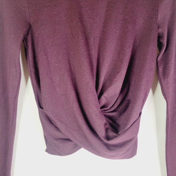 Aritzia Wilfred Free Purple Knit Long Sleeve - Picture 3 of 9